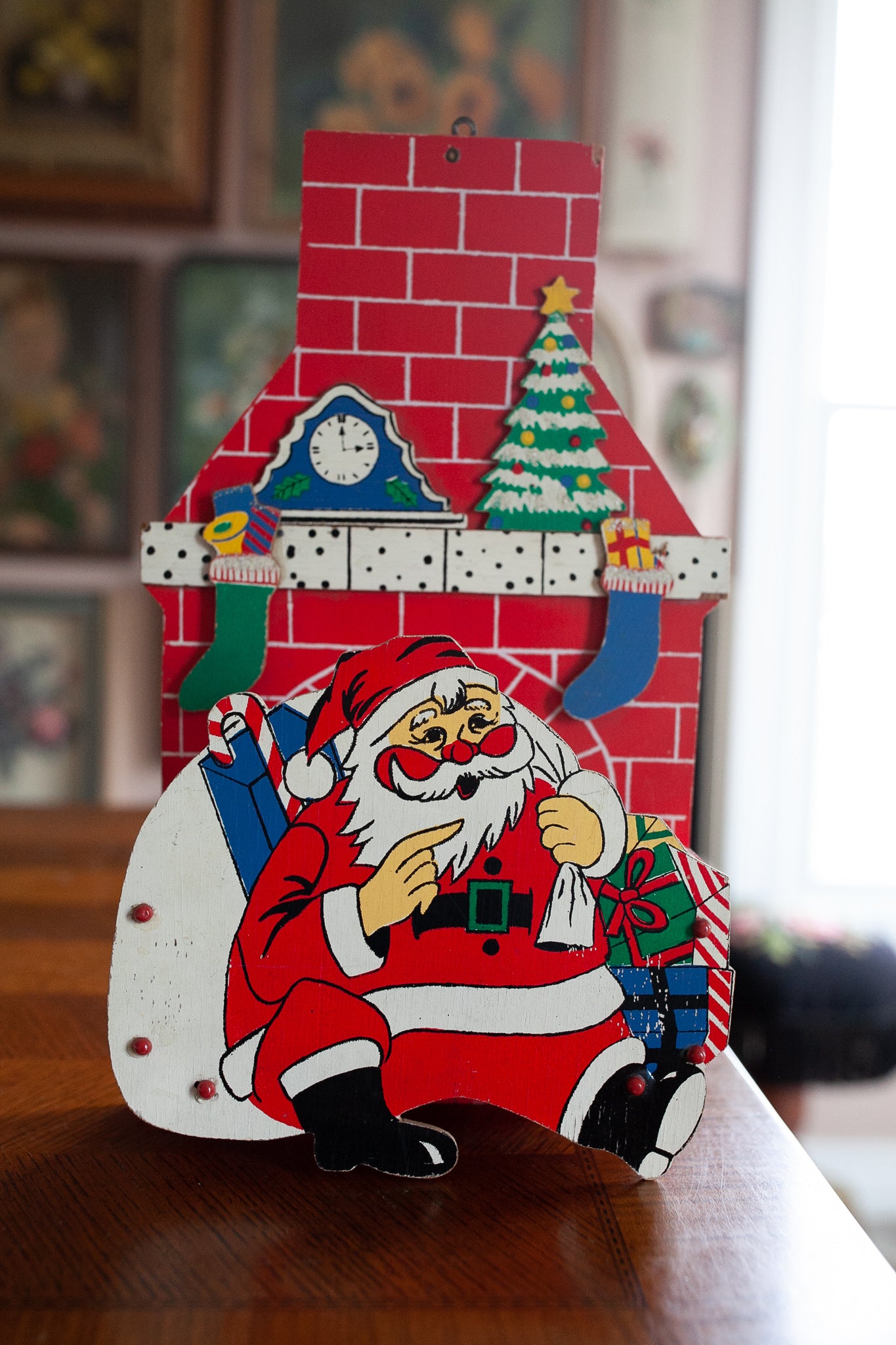Vintage Christmas Card Holder