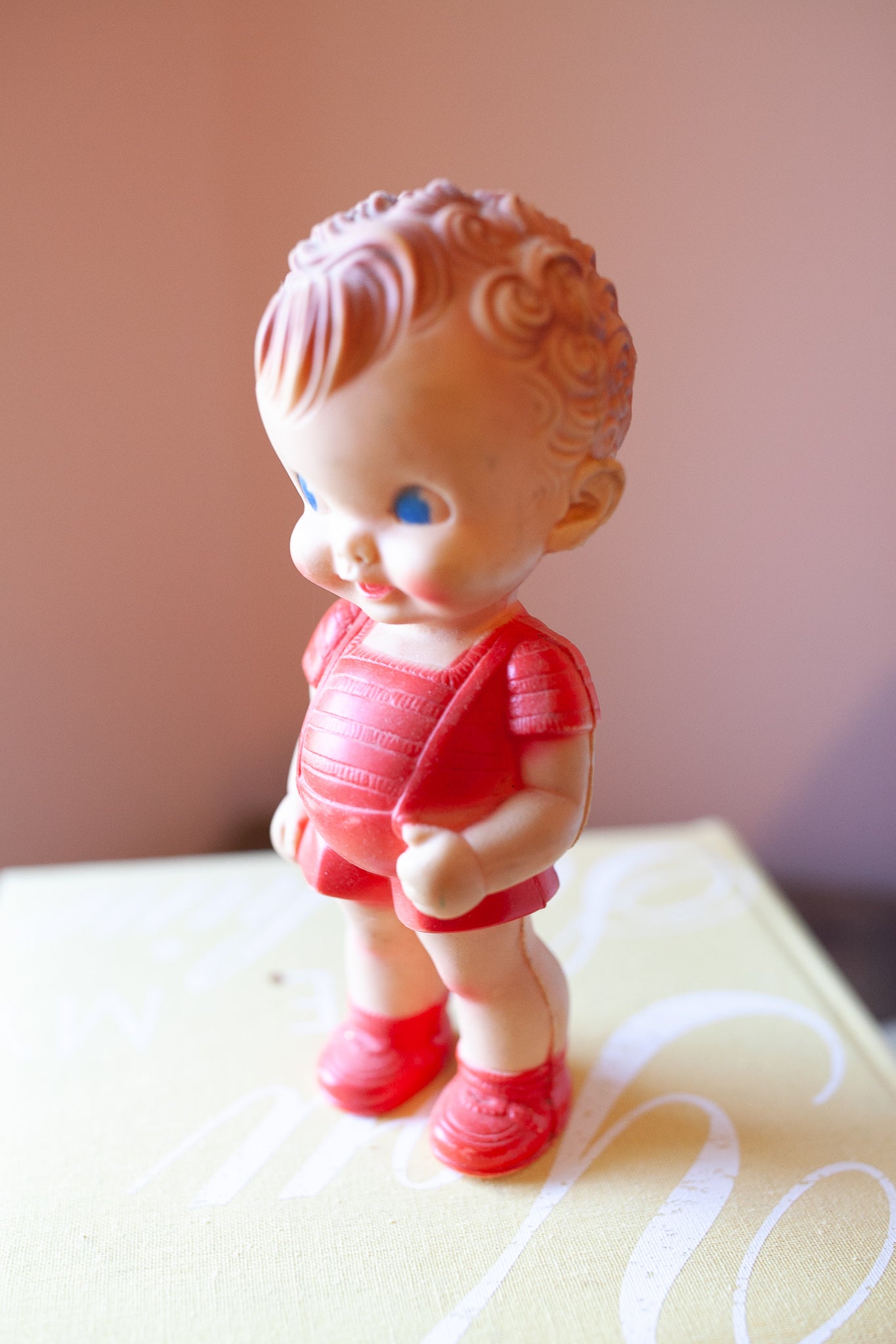 Vintage 1950s Rubber Sun Kewpie Doll Toy Squeaker