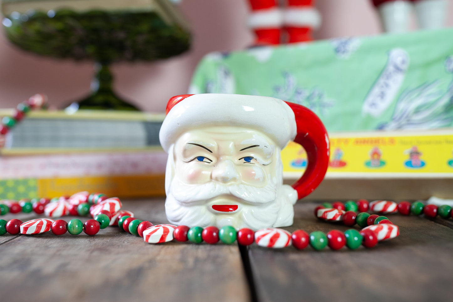 Vintage Santa Mug- Vintage Christmas