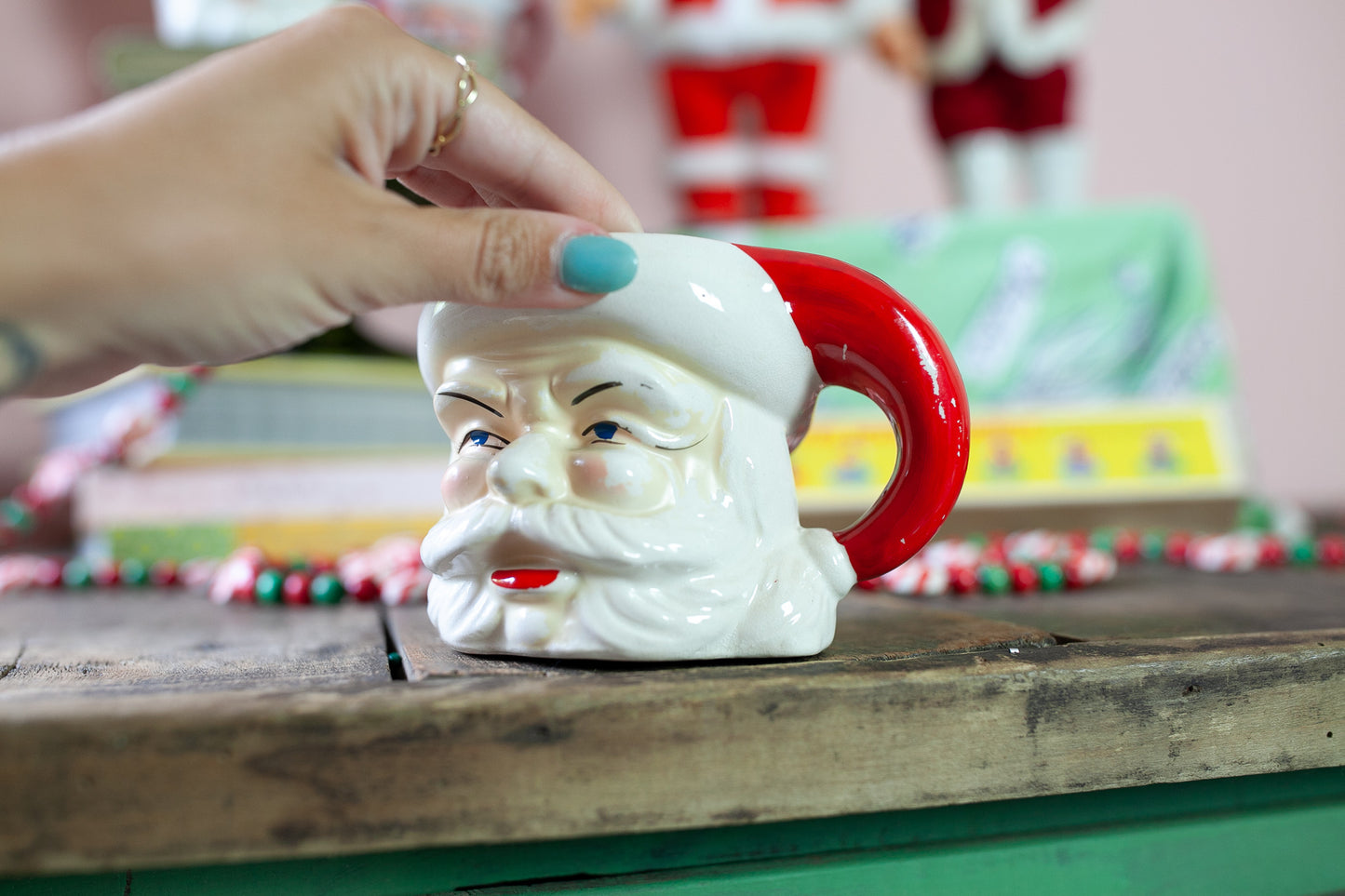 Vintage Santa Mug- Vintage Christmas