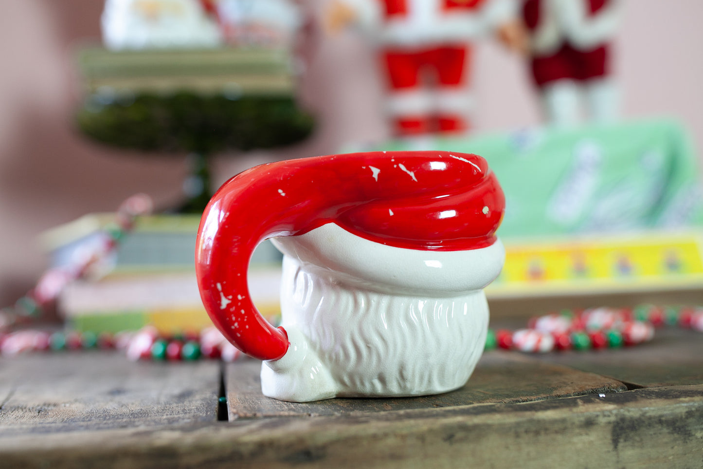 Vintage Santa Mug- Vintage Christmas