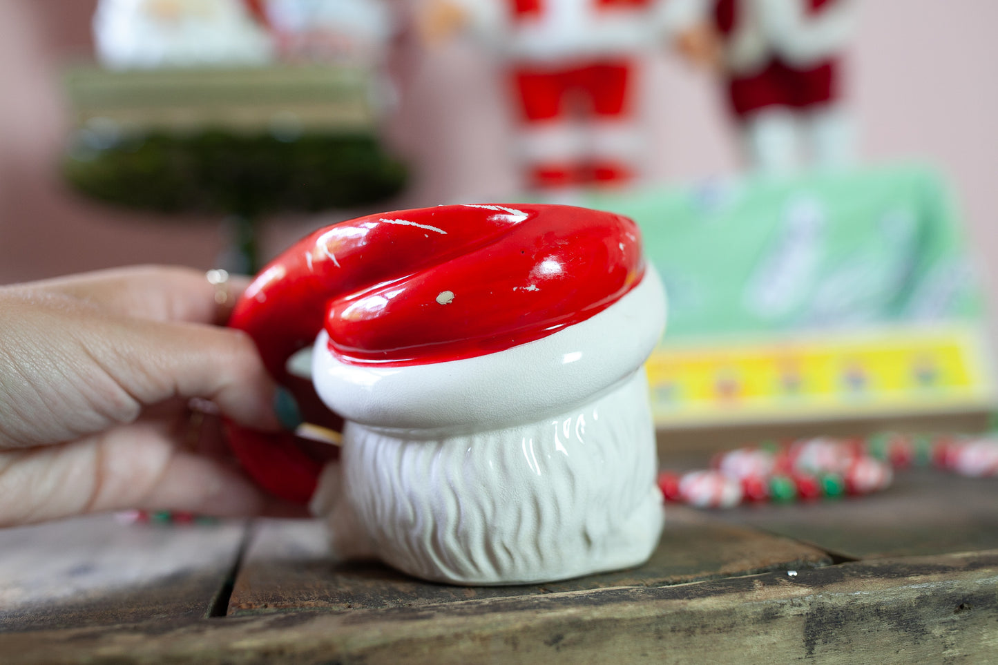 Vintage Santa Mug- Vintage Christmas