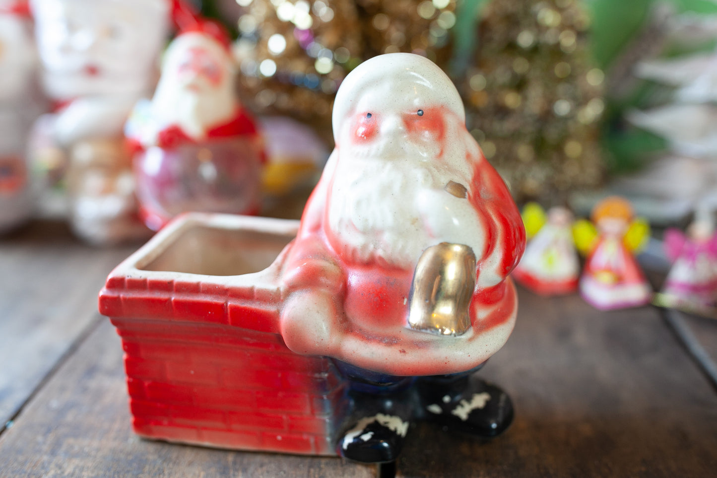 Vintage Santa Planter