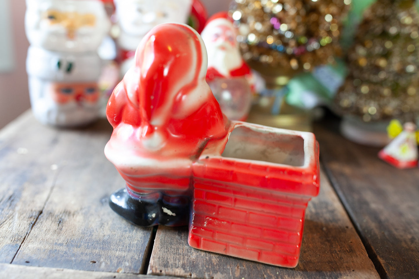 Vintage Santa Planter