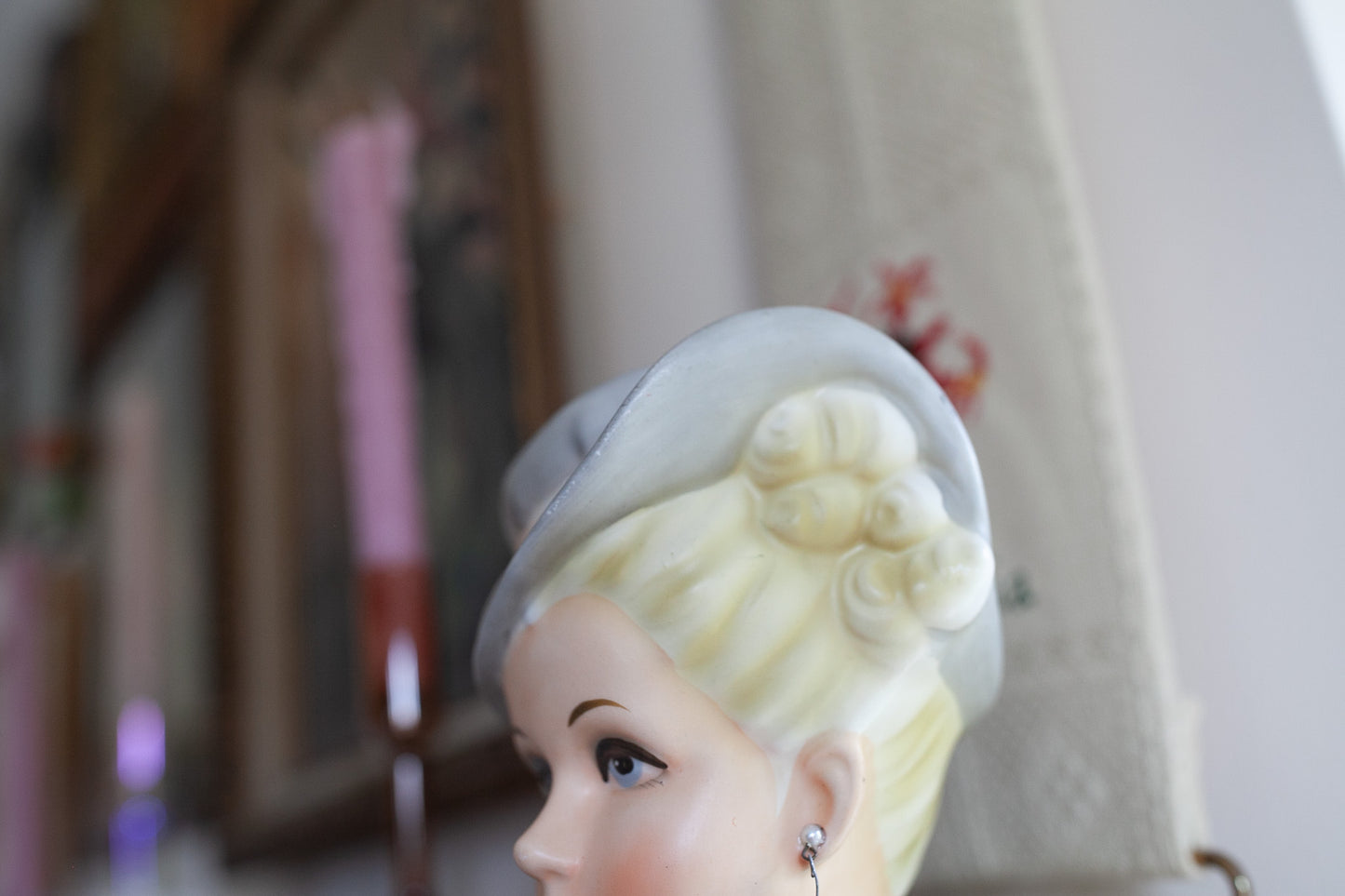 Vintage Lady Head Vase- Relpo Head 2054