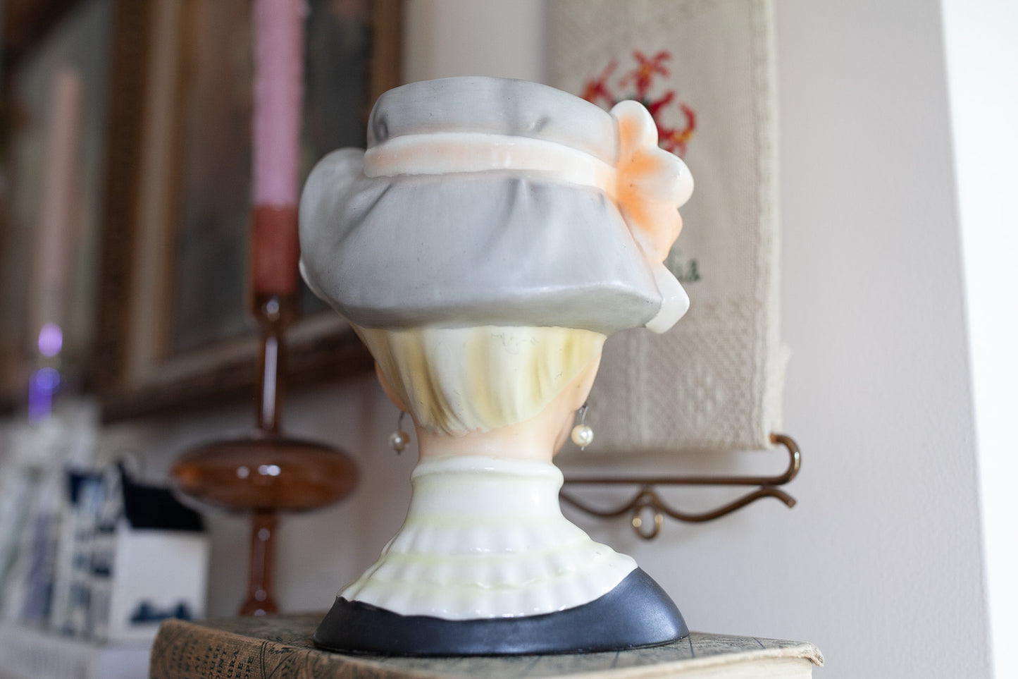 Vintage Lady Head Vase- Relpo Head 2054