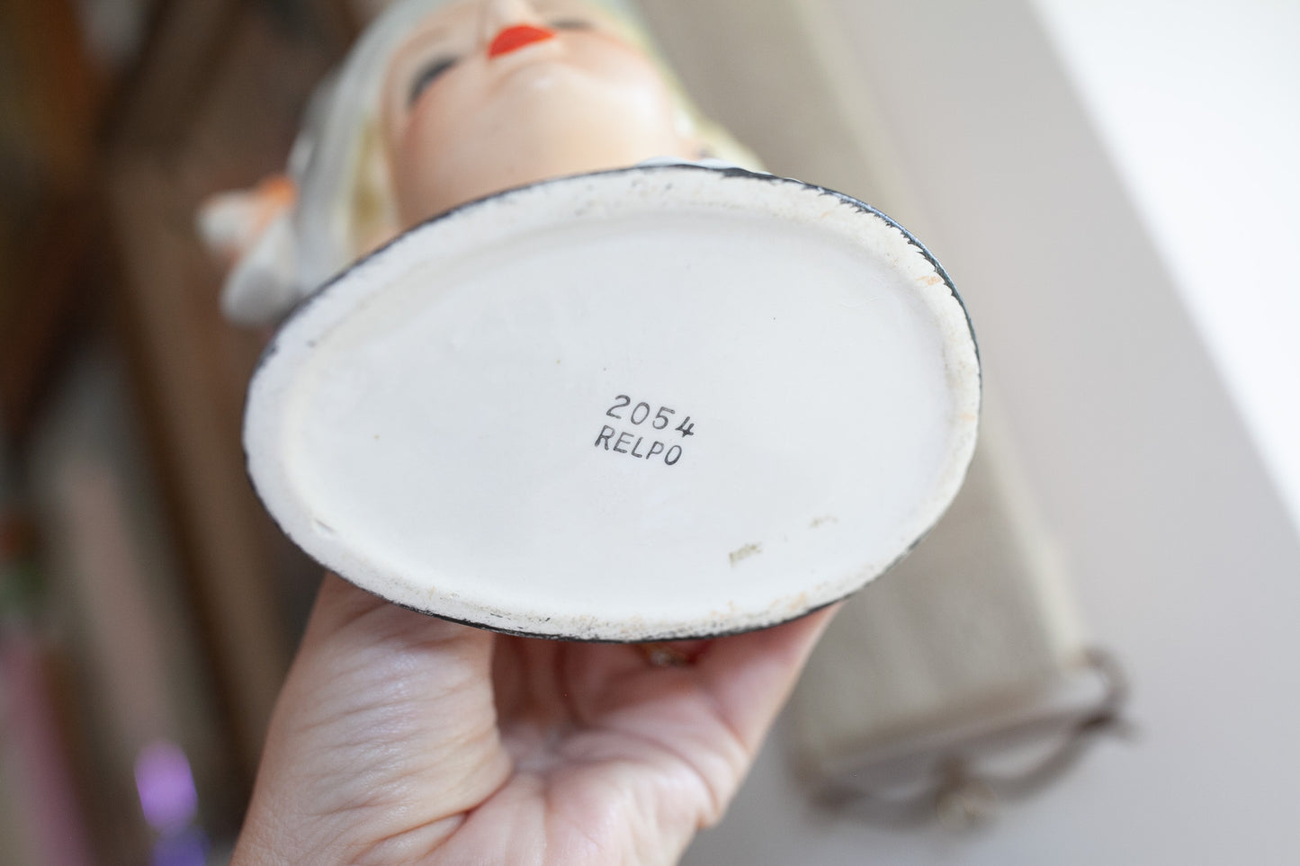 Vintage Lady Head Vase- Relpo Head 2054