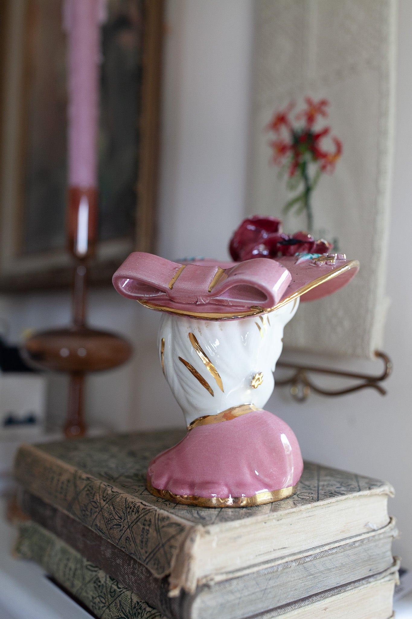 Vintage Lady Head Vase- Glamour Girl