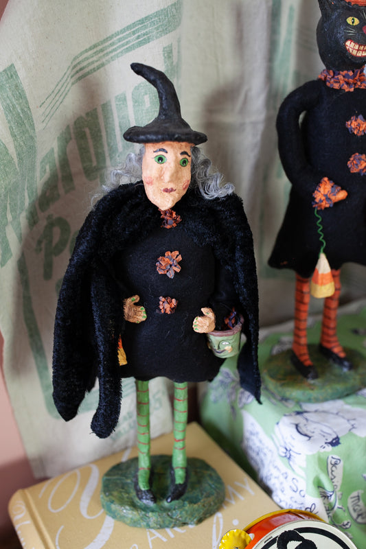 Monnie Wilson paper mache witch- Vintage Witch