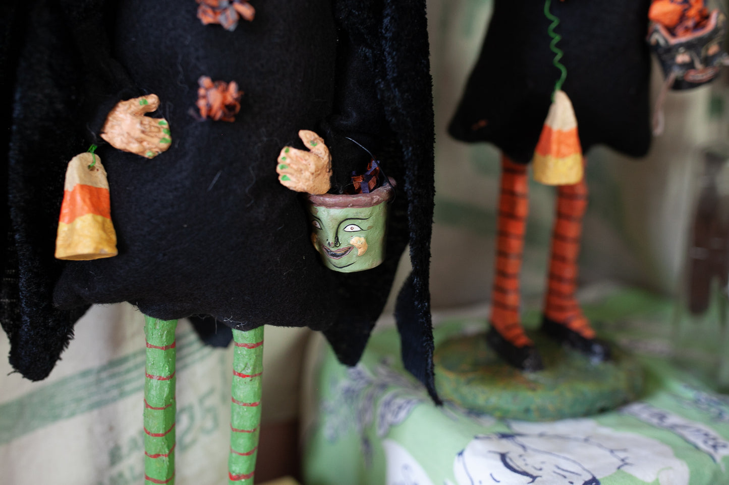 Monnie Wilson paper mache witch- Vintage Witch