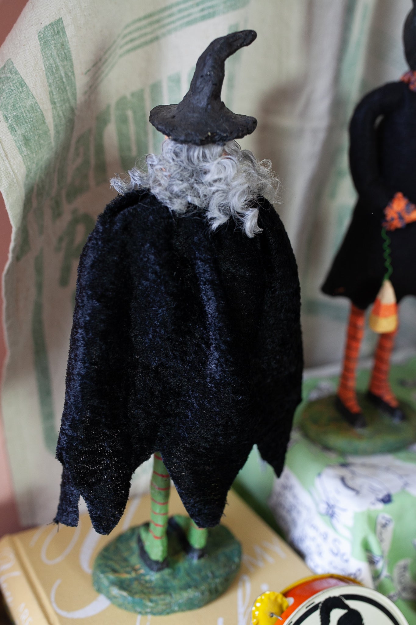 Monnie Wilson paper mache witch- Vintage Witch