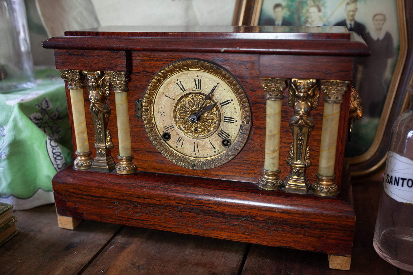 Antique Clock - Not Working Mantle Clock