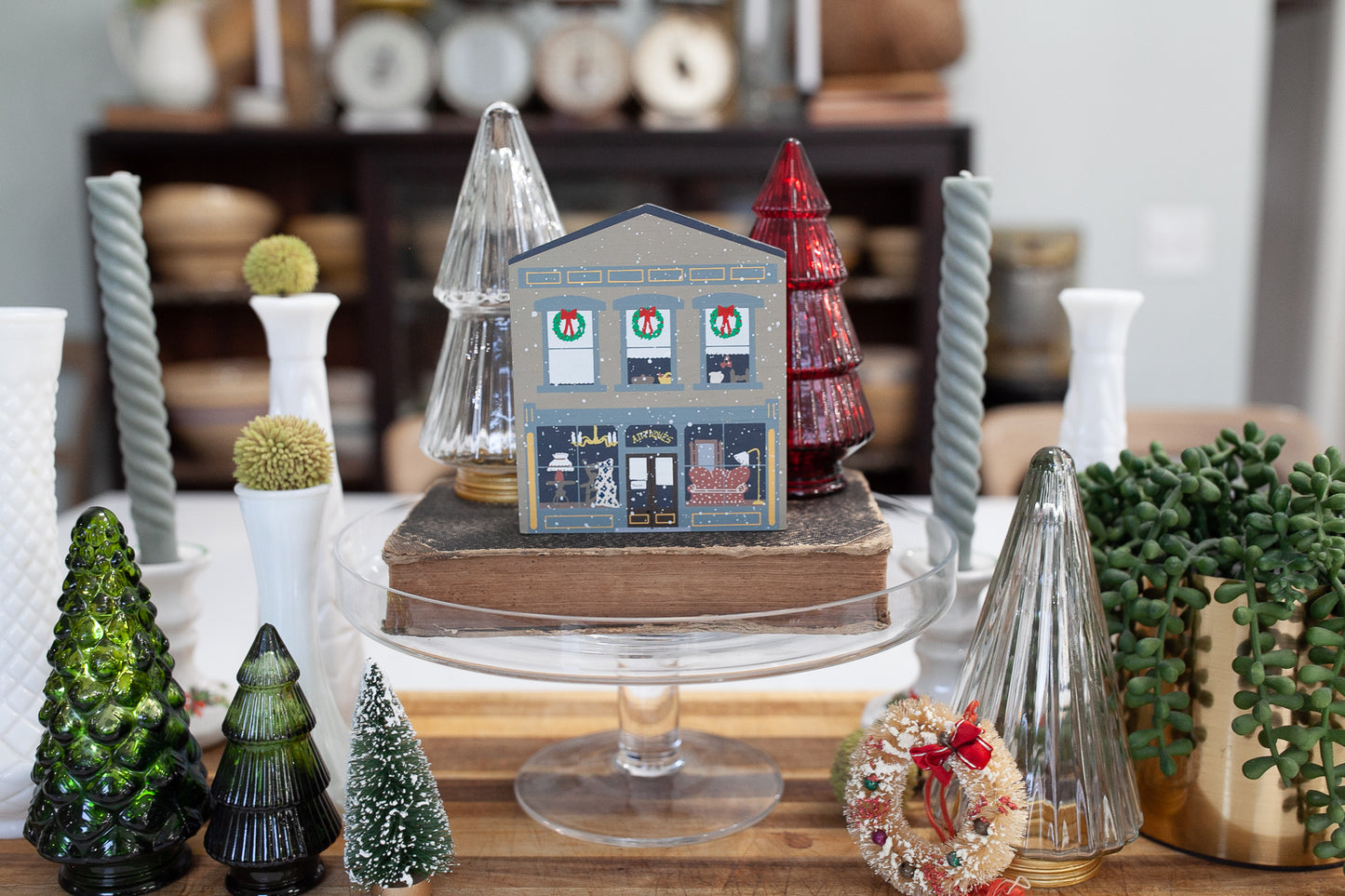 Antique Shop -Christmas Shop - Christmas Village -Little House