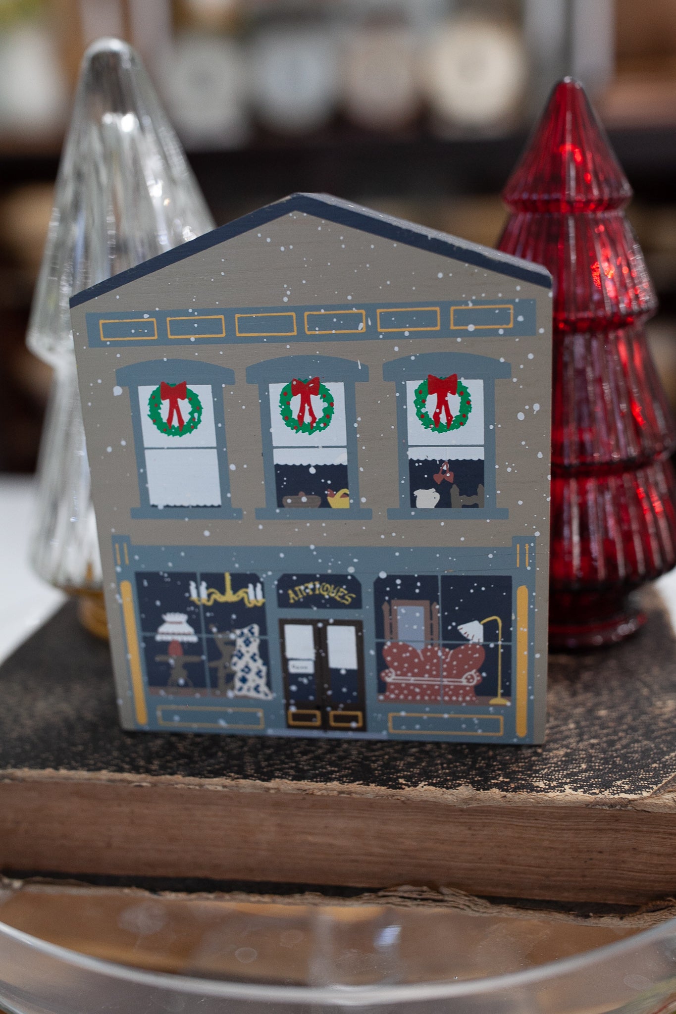 Antique Shop -Christmas Shop - Christmas Village -Little House