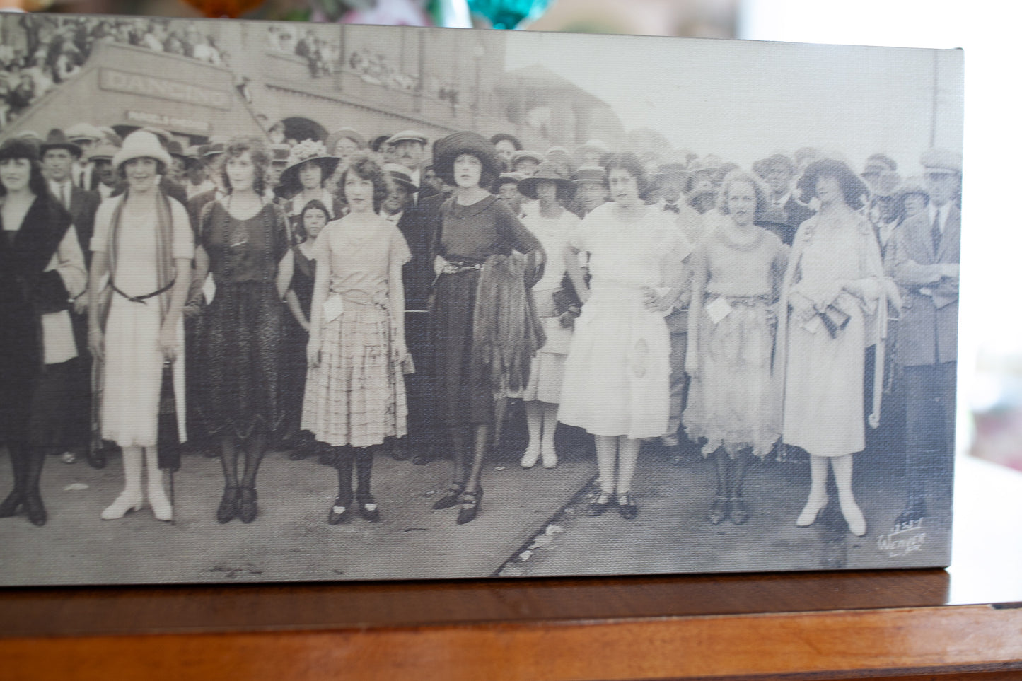 Yardlong Photo- Canvas print of an antique photo -Canvas - Women Portrait