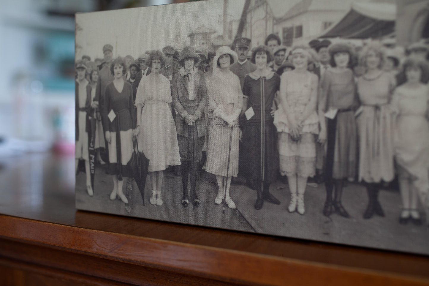 Yardlong Photo- Canvas print of an antique photo -Canvas - Women Portrait