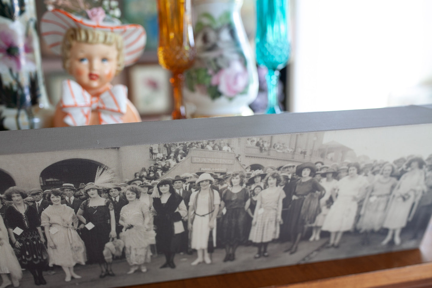 Yardlong Photo- Canvas print of an antique photo -Canvas - Women Portrait