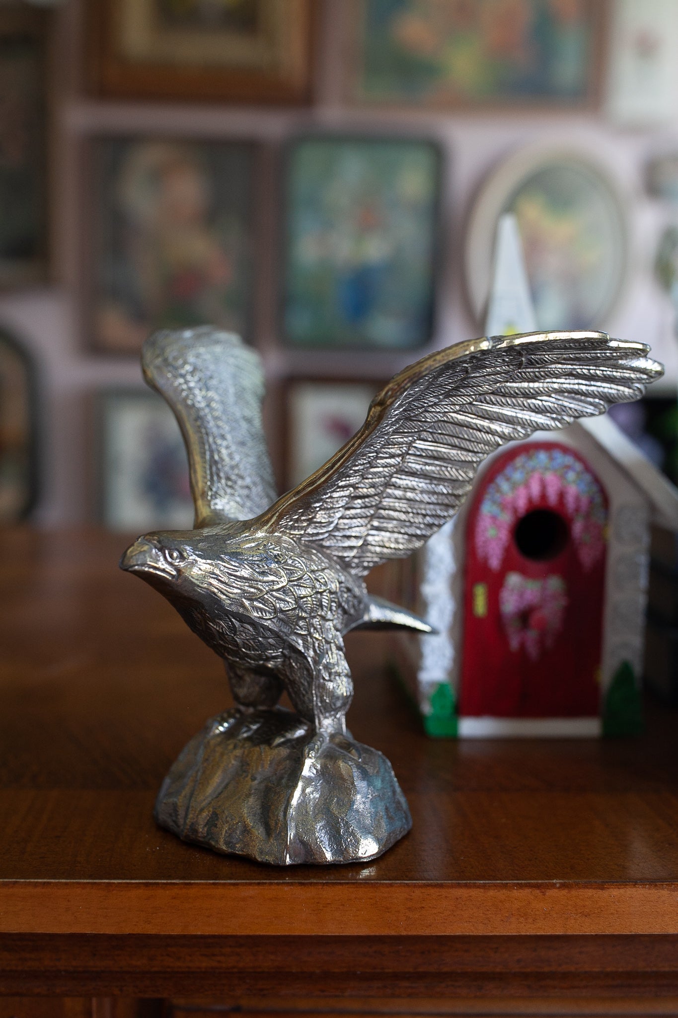 Vintage Eagle - Metal Eagle - Gold Eagle - Statue