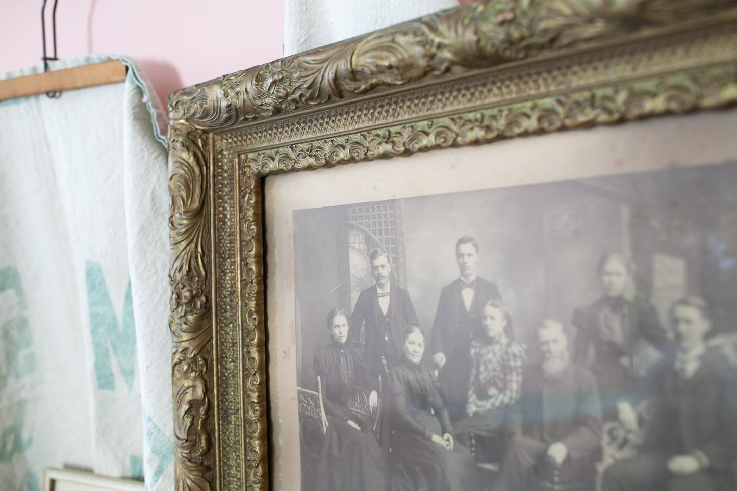 Antique Framed Family Portrait- Antique Gilt Frame