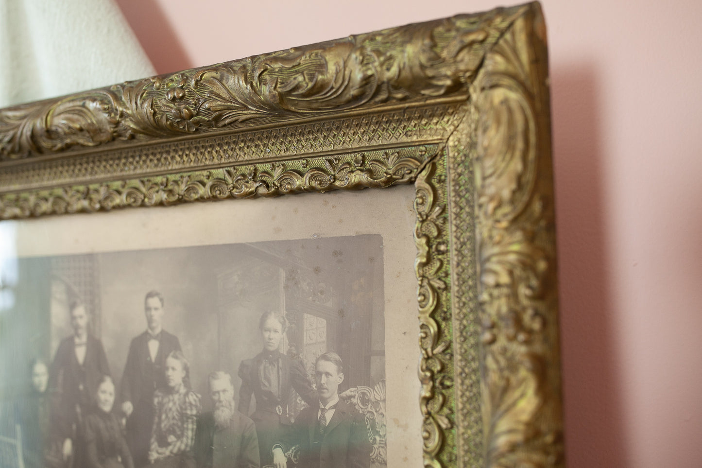 Antique Framed Family Portrait- Antique Gilt Frame