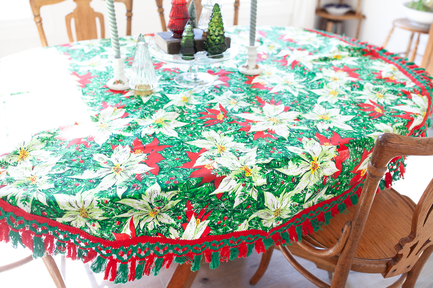 Vintage Christmas Tablecloth
