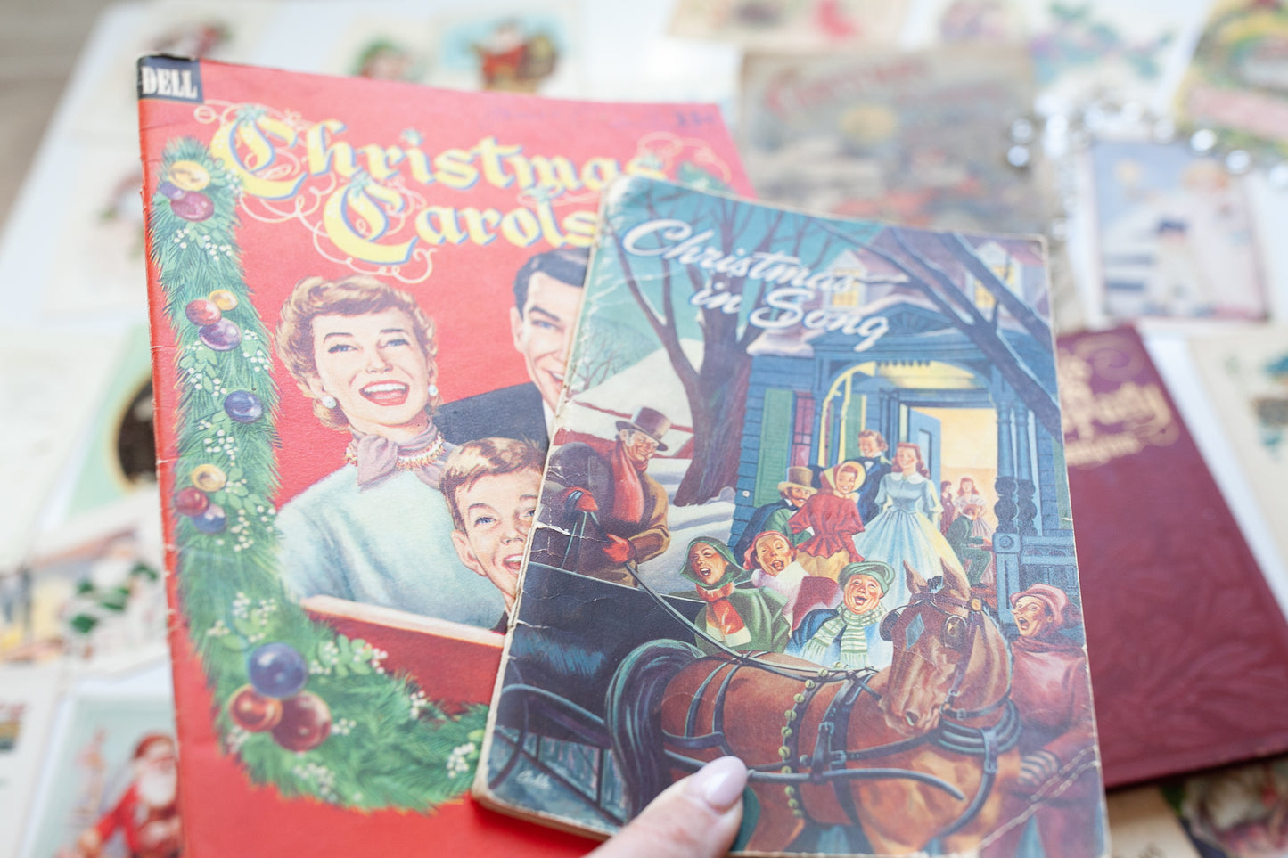 Vintage Christmas Carol Books