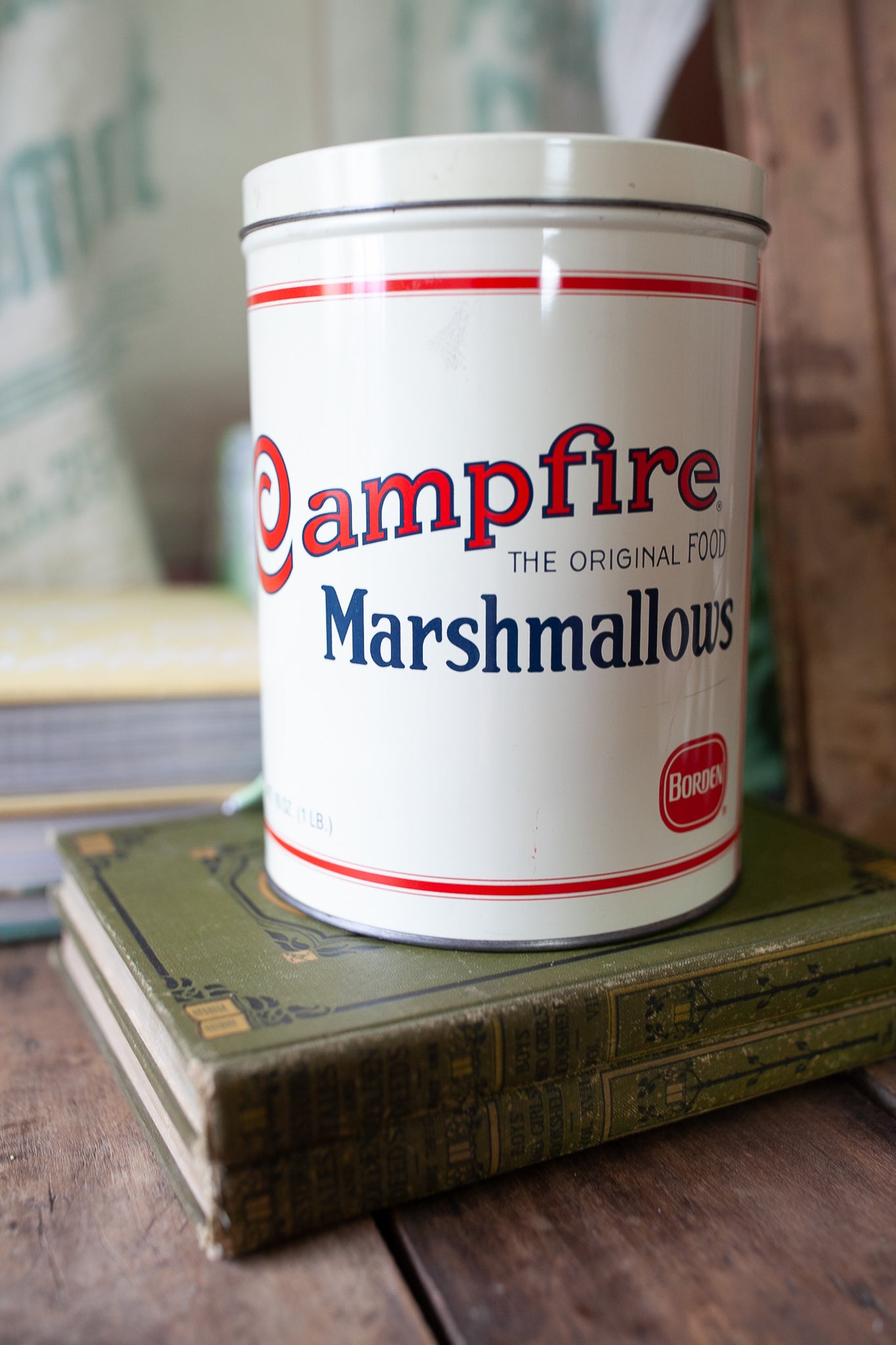 Vintage Campfire Marshmallow Tin