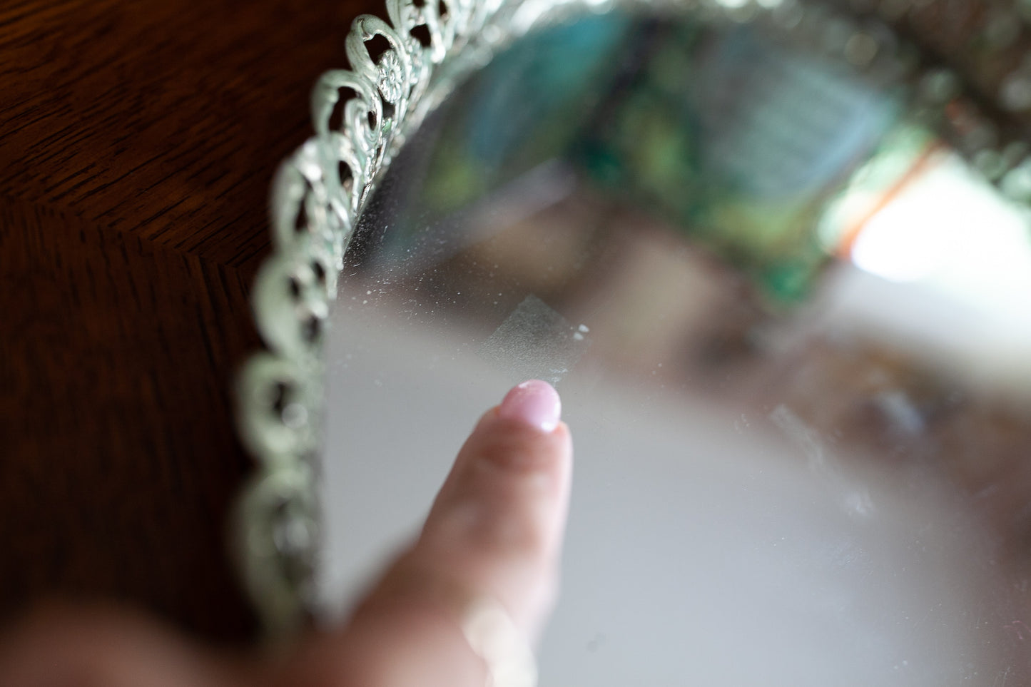 Vintage Mirror Tray -Vanity Tray - Dresser Mirror Tray- Perfume Tray