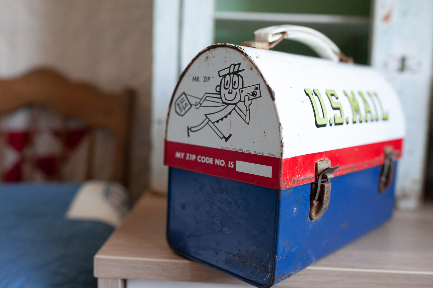 Vintage Mailbox Lunchbox - Metal Lunchbox