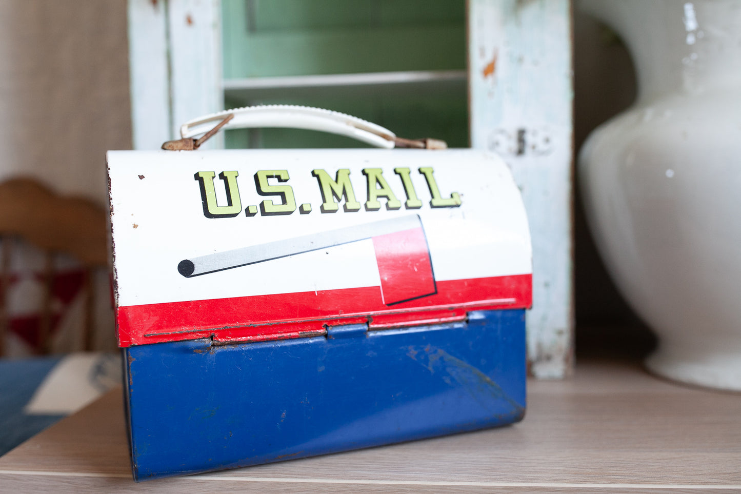 Vintage Mailbox Lunchbox - Metal Lunchbox