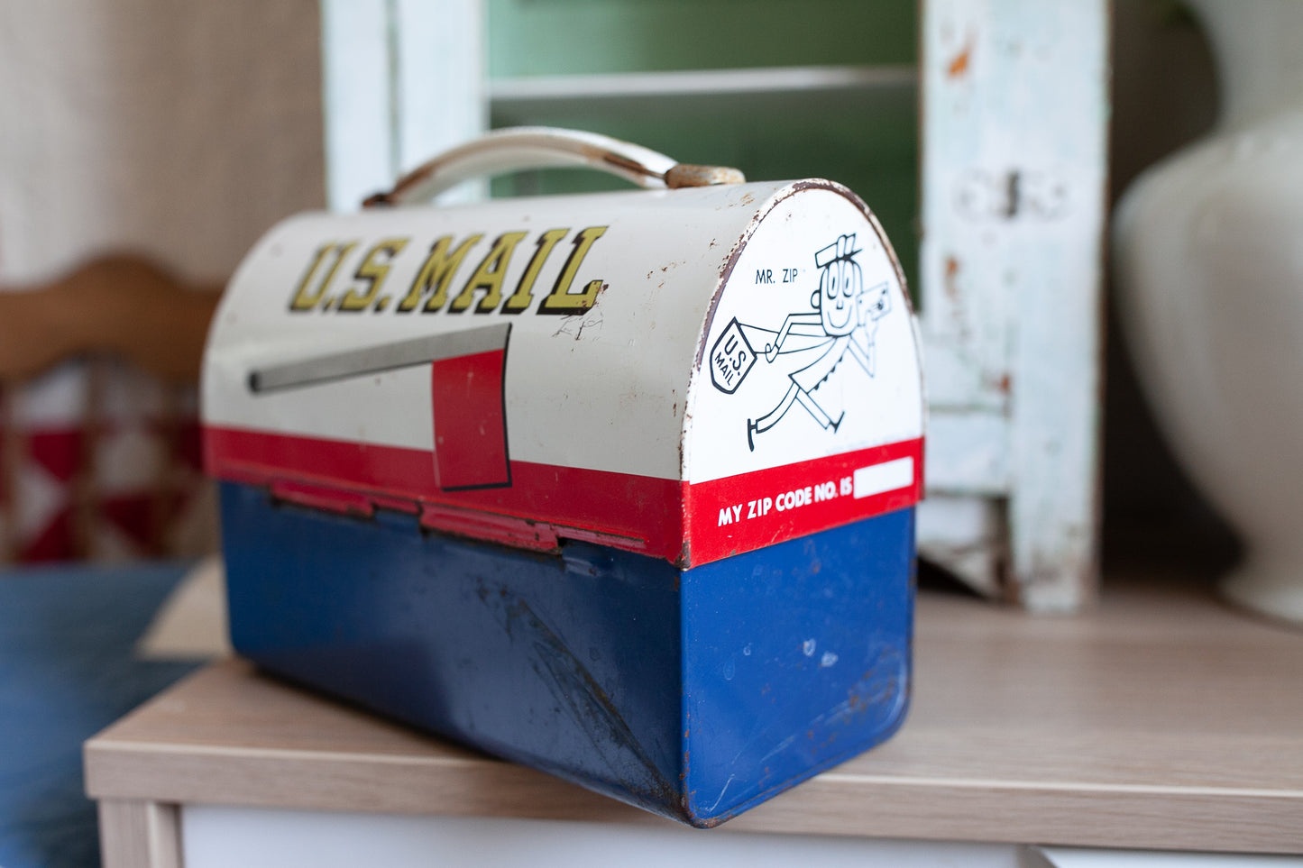 Vintage Mailbox Lunchbox - Metal Lunchbox