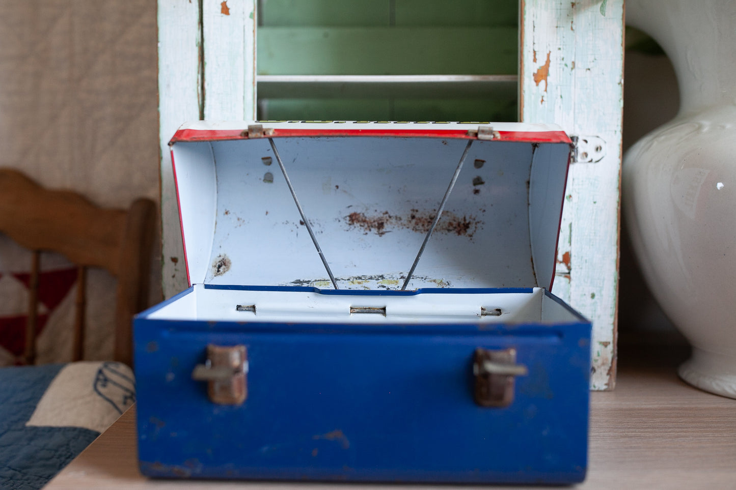 Vintage Mailbox Lunchbox - Metal Lunchbox