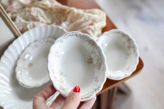 Vintage Dishes - Floral Transferware - Johnson Bros England