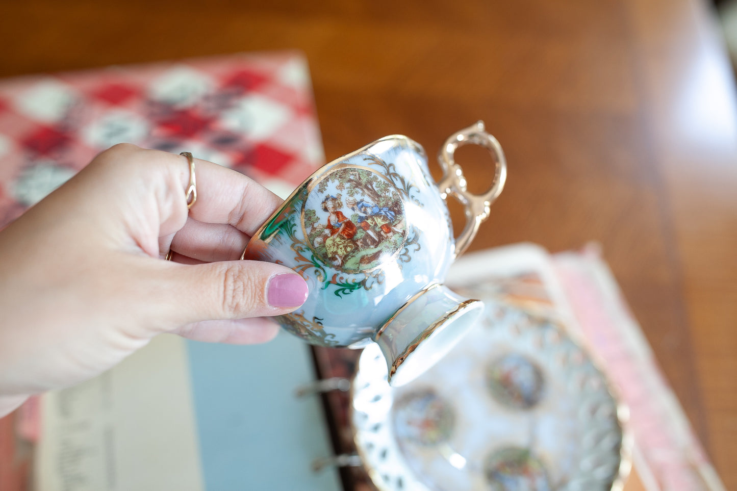 Vintage Teacup - Shafford Japan Teacup and Saucer Set