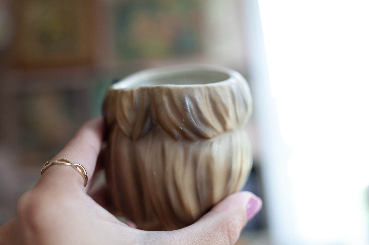 Vintage Lady Head Vase -Enesco Lady Head- Bow