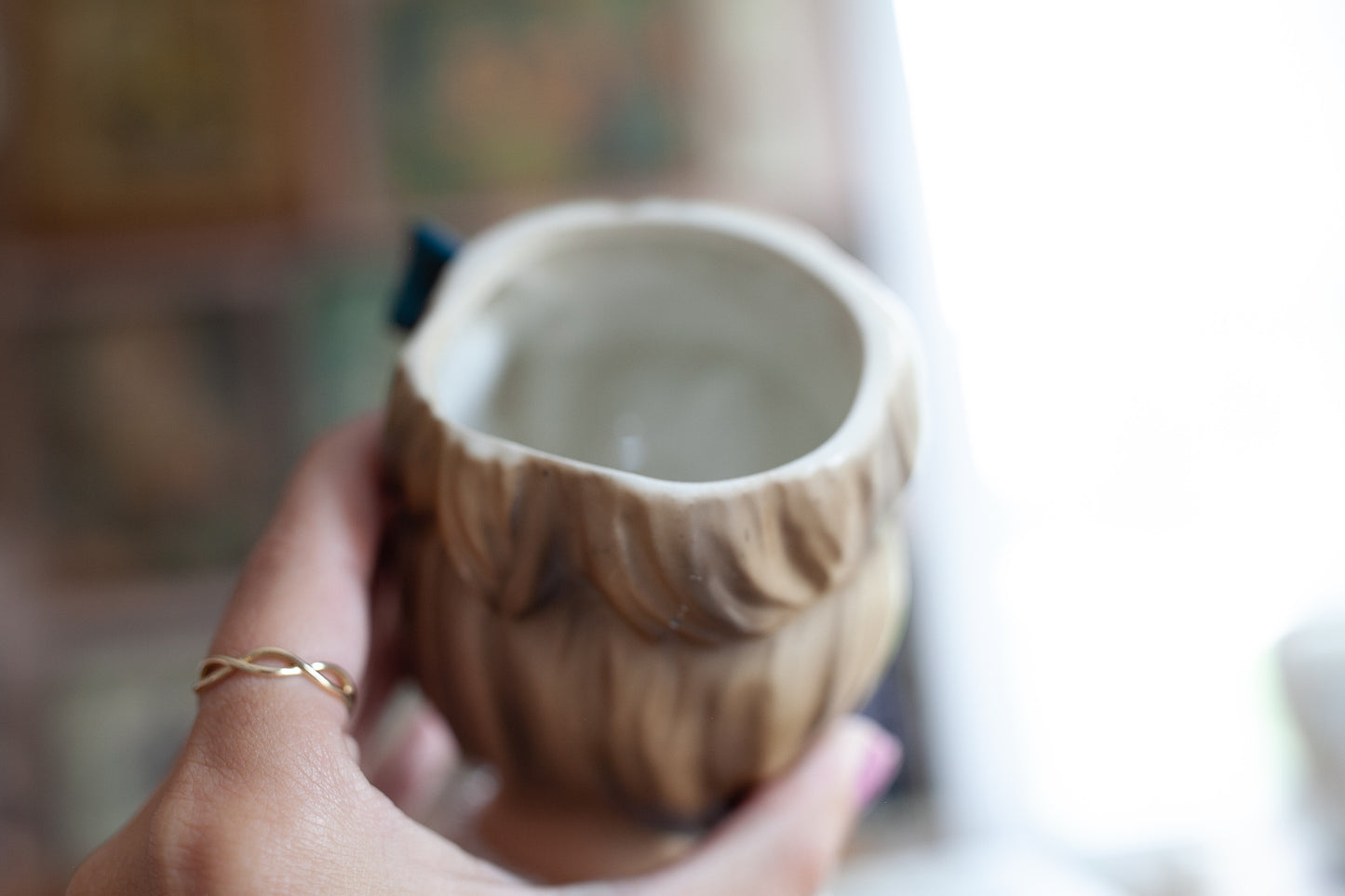 Vintage Lady Head Vase -Enesco Lady Head- Bow