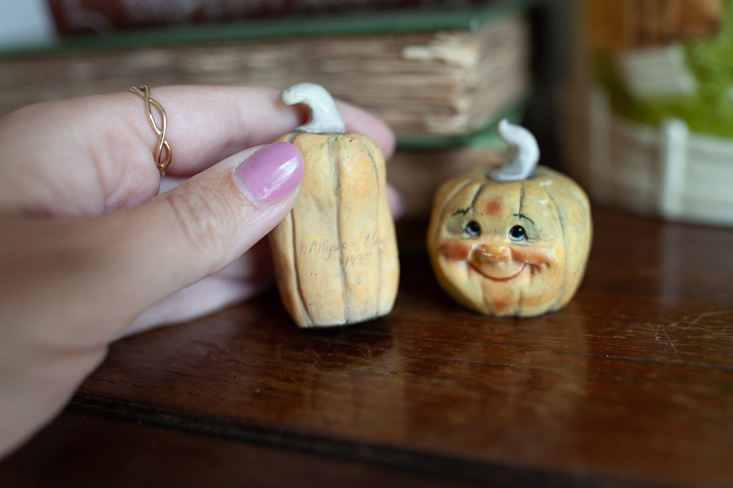 Vintage Pumpkins- Allyson Nagel Pumpkins -Anthropomorphic 1995 Pumpkins