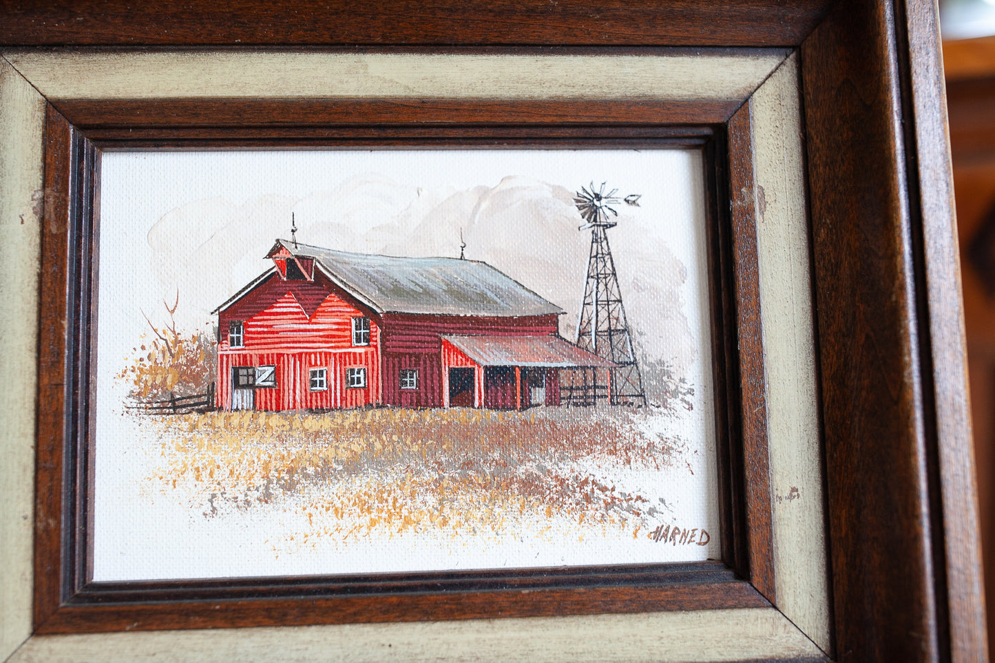 vintage Farm Art - Barn Art - Vintage Framed Art