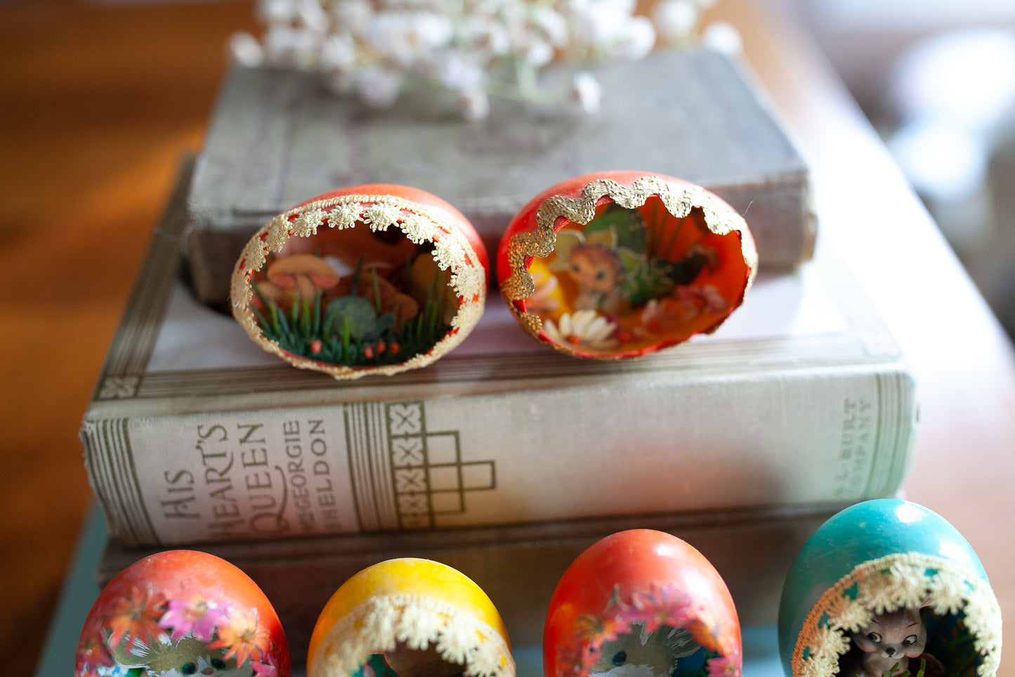 Vintage Egg Diorama- Vintage Easter Eggs