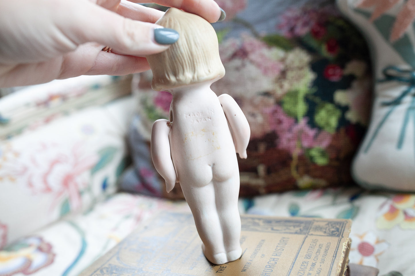 Vintage Bisque Doll - Made in Japan Kewpie Doll