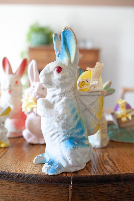 Vintage Pulp Bunny Rabbit- Bunny - Easter Decor-11"