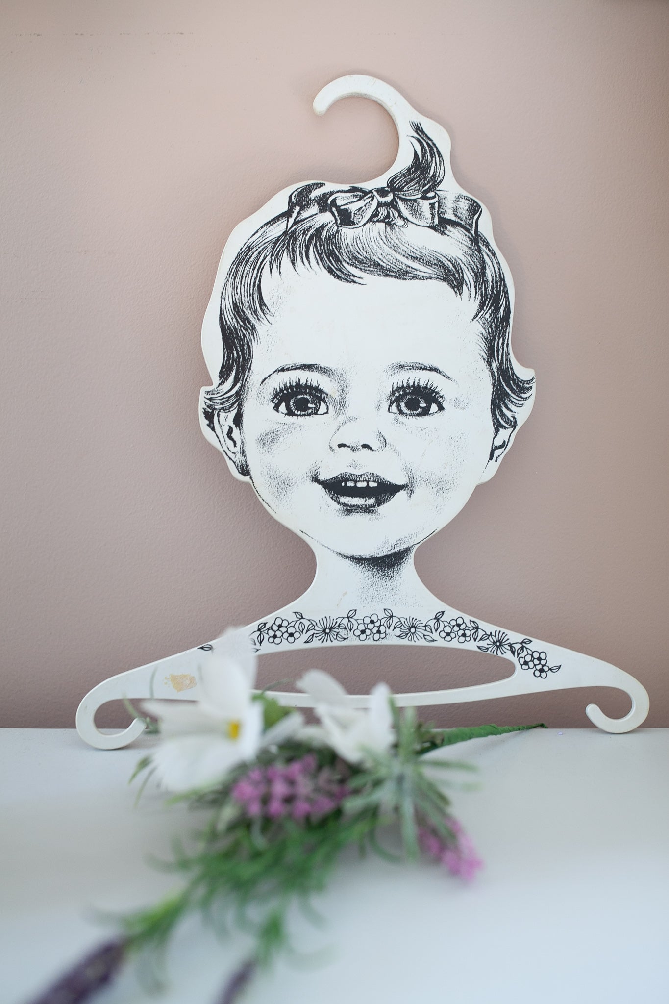 Vintage Hanger- Kids Hanger- Strepp Design German Plastic Hanger- Kids room