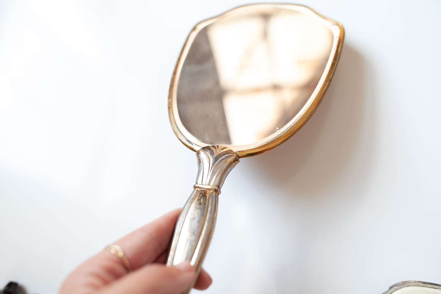 Vintage Hand Mirror- Handheld Mirror