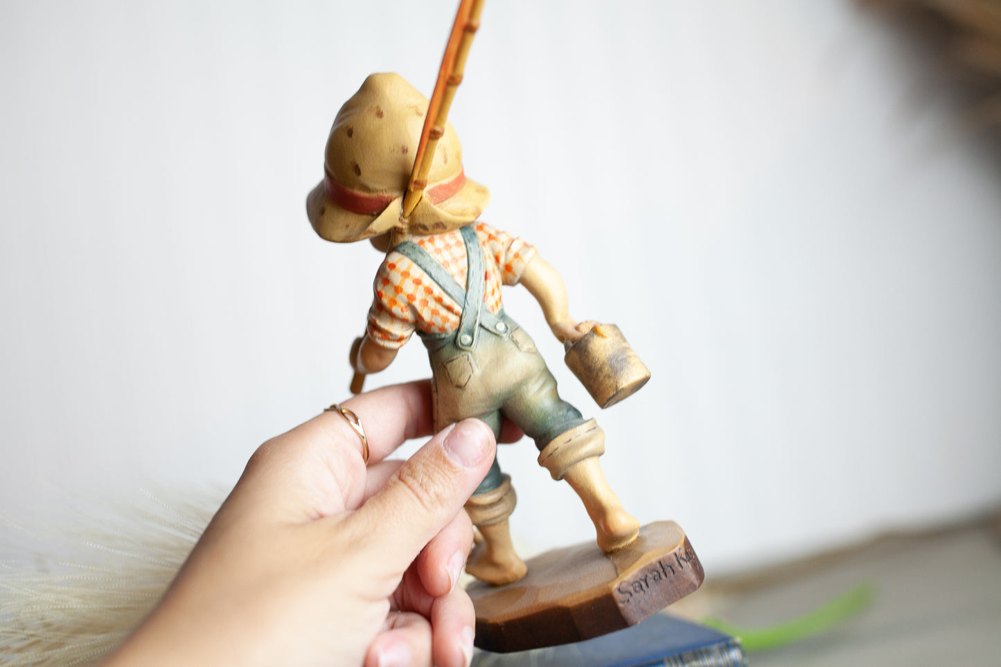 Vintage Anri- Anri Figurine - Sarah Kay- Fishing