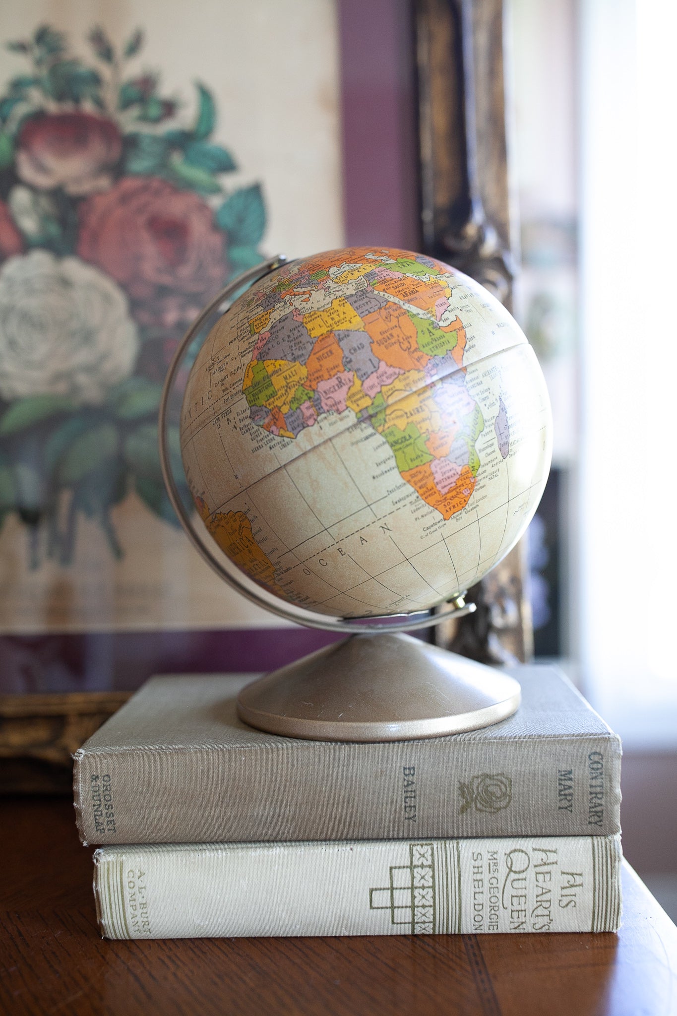 Vintage Globe- Globe Bank- 6" Globe