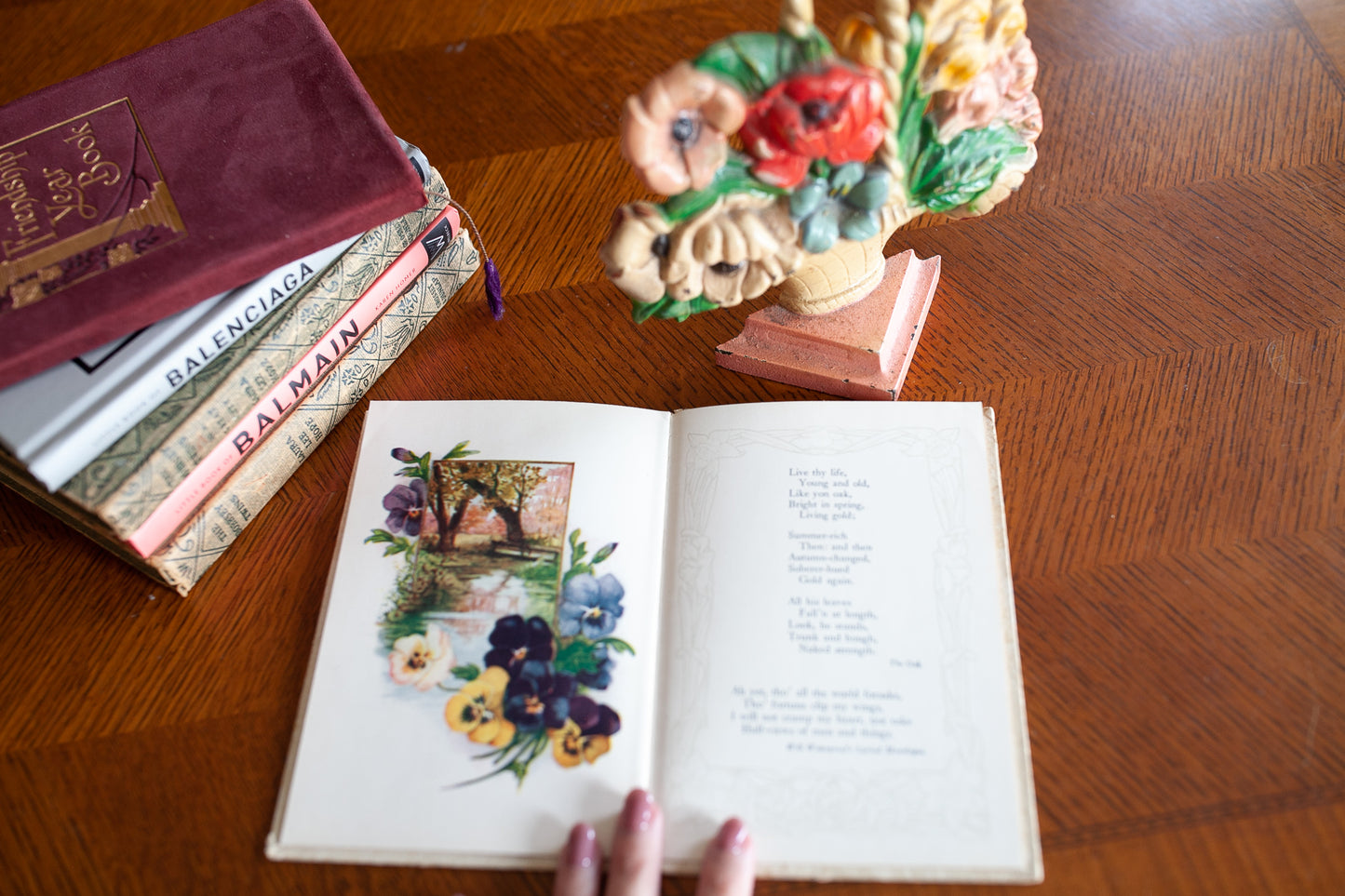 Antique book- Gems From Tennyson -Poetry Book