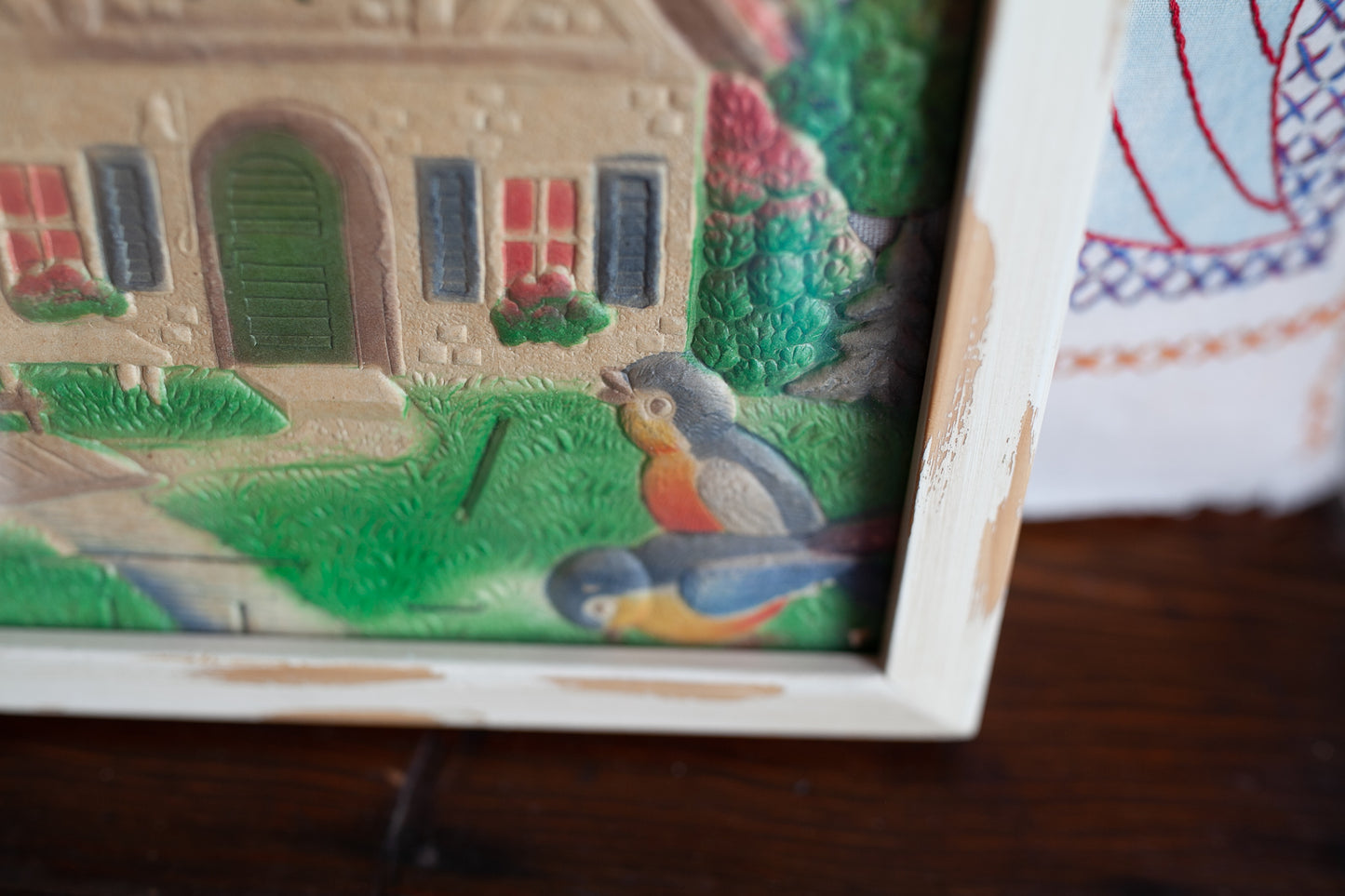 Vintage Artwork- Cottage Artwork- House Art -Birds