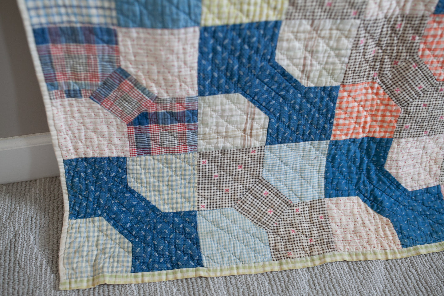 Vintage quilt- Quilt - Bow Tie Quilt