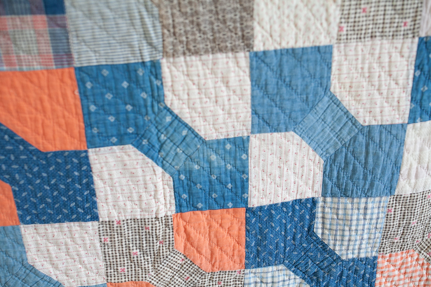 Vintage quilt- Quilt - Bow Tie Quilt