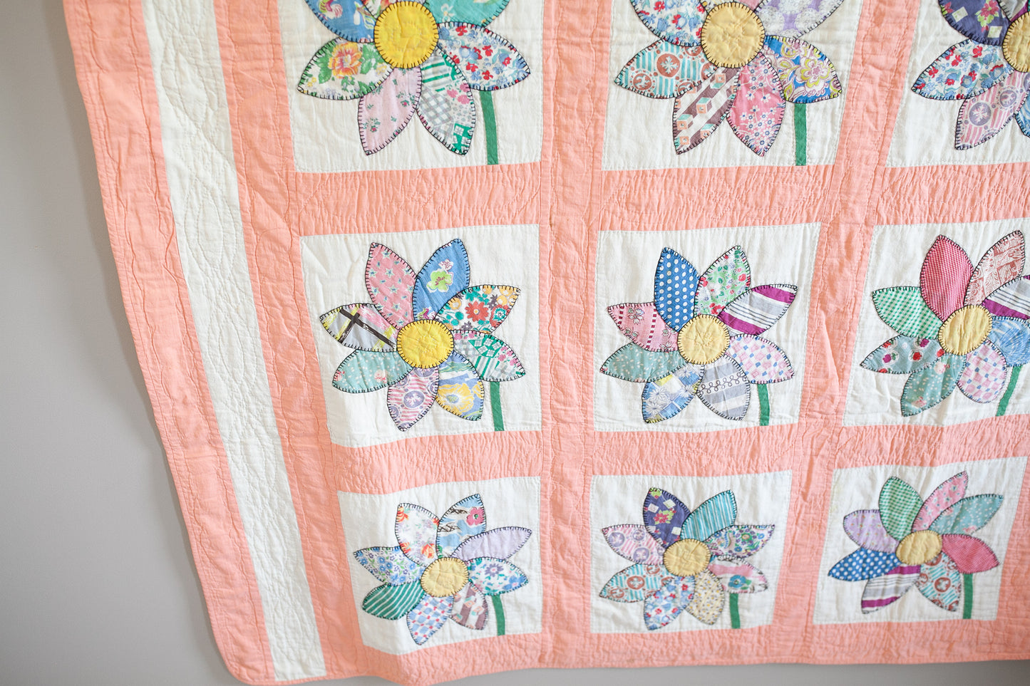 Vintage Quilt- Flower Quilt